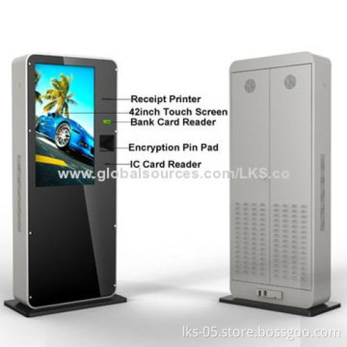 Touch Screen Kiosk, 42-inch Big Screen with IC Card Reader